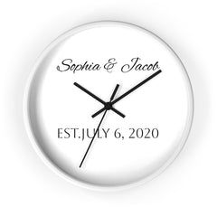 Personalized Anniversary Wall Clock