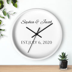 Personalized Anniversary Wall Clock