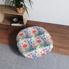 Tufted Floor Pillow, Round