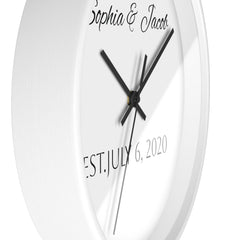 Personalized Anniversary Wall Clock