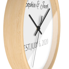 Personalized Anniversary Wall Clock
