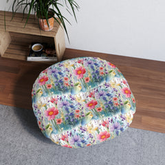 Tufted Floor Pillow, Round