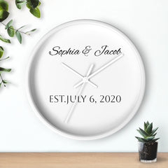 Personalized Anniversary Wall Clock