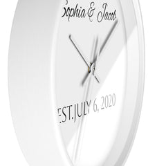 Personalized Anniversary Wall Clock