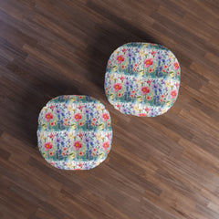 Tufted Floor Pillow, Round