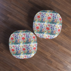 Tufted Floor Pillow, Round
